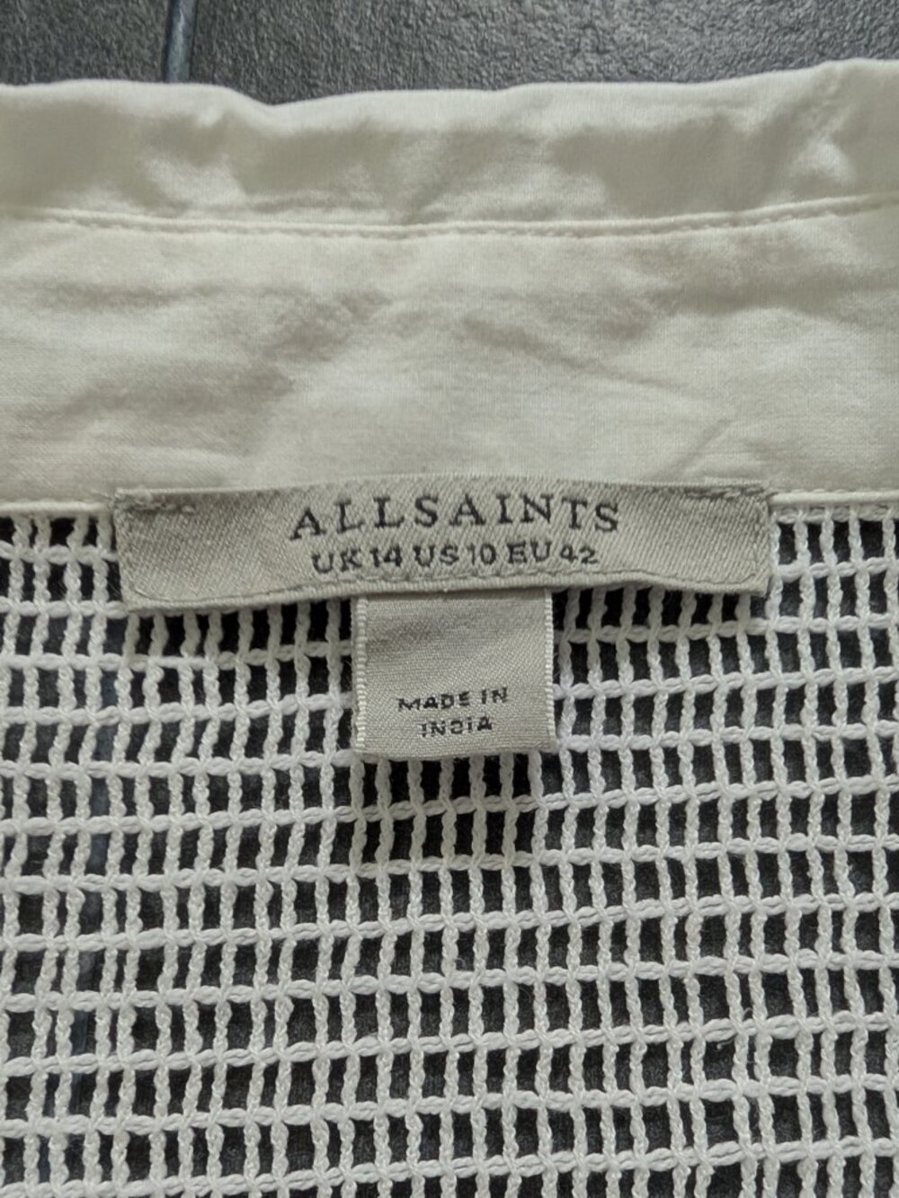 ALLSAINTS Meria Broderie midi dress - 10 - white - Picture 6 of 11